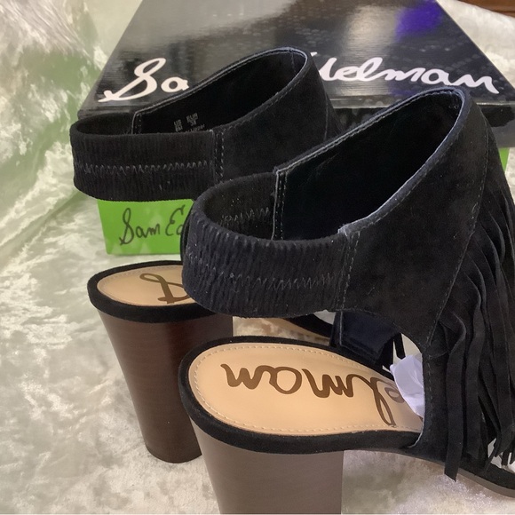 New Sam Edelman Elaine Fringe 8 Heels - Picture 12 of 15